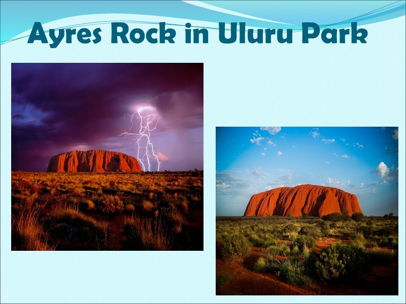 Ayres Rock in Uluru Park